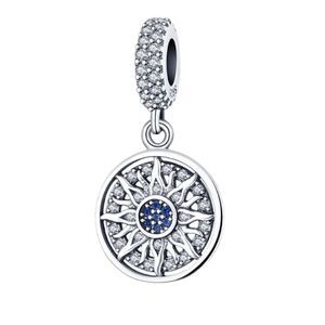 925 Sterling Silver Sun Charm
